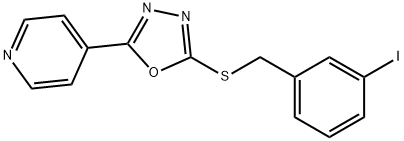 2-THIO(3-IODOBENZYL)-5-(1-PYRIDYL)-[1,3,4]-OXADIAZOLE price.