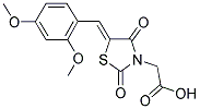 [5-(2,4-DIMETHOXY-BENZYLIDENE)-2,4-DIOXO-THIAZOLIDIN-3-YL]-ACETIC ACID Struktur