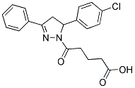 5-[5-(4-CHLOROPHENYL)-3-PHENYL-4,5-DIHYDRO-1H-PYRAZOL-1-YL]-5-OXOPENTANOIC ACID Struktur