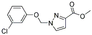 1-(3-CHLORO-PHENOXYMETHYL)-1 H-PYRAZOLE-3-CARBOXYLIC ACID METHYL ESTER Struktur