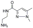 1,5-DIMETHYL-1 H-PYRAZOLE-3-CARBOXYLIC ACID (2-AMINO-ETHYL)-AMIDE Struktur