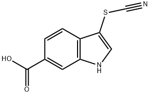 3-THIOCYANATO-1H-INDOLE-6-CARBOXYLIC ACID Struktur