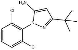 5-TERT-BUTYL-2-(2,6-DICHLORO-PHENYL)-2H-PYRAZOL-3-YLAMINE Struktur