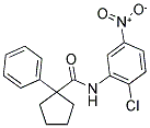 N-(2-CHLORO-5-NITROPHENYL)(PHENYLCYCLOPENTYL)FORMAMIDE Struktur