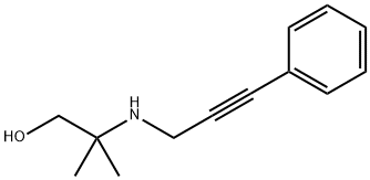 2-METHYL-2-((3-PHENYLPROP-2-YNYL)AMINO)PROPAN-1-OL Struktur