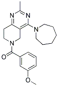 (4-AZEPAN-1-YL-2-METHYL-7,8-DIHYDRO-5H-PYRIDO[4,3-D]PYRIMIDIN-6-YL)-(3-METHOXY-PHENYL)-METHANONE Struktur