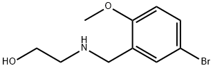 2-((5-BROMO-2-METHOXYBENZYL)AMINO)ETHANOL Struktur