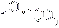 4-[2-(3-BROMO-PHENOXY)-ETHOXY]-3-METHOXY-BENZALDEHYDE Struktur