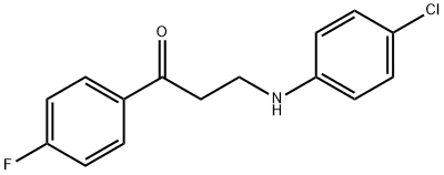 3-(4-CHLOROANILINO)-1-(4-FLUOROPHENYL)-1-PROPANONE Struktur