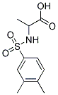 2-([(3,4-DIMETHYLPHENYL)SULFONYL]AMINO)PROPANOIC ACID Struktur