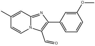 2-(3-METHOXY-PHENYL)-7-METHYL-IMIDAZO[1,2-A]-PYRIDINE-3-CARBALDEHYDE Struktur