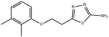 5-[2-(2,3-DIMETHYL-PHENOXY)-ETHYL]-[1,3,4]-THIADIAZOL-2-YLAMINE Struktur