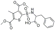 2-([[3,5-BIS(METHOXYCARBONYL)-4-METHYLTHIEN-2-YL]SULFONYL]AMINO)-3-PHENYLPROPANOIC ACID Struktur