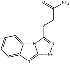 2-(9H-BENZO[4,5]IMIDAZO[2,1-C][1,2,4]TRIAZOL-3-YLSULFANYL)-ACETAMIDE Struktur