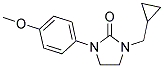 1-(CYCLOPROPYLMETHYL)-3-(4-METHOXYPHENYL)IMIDAZOLIDIN-2-ONE Struktur