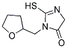 2-MERCAPTO-3-(TETRAHYDROFURAN-2-YLMETHYL)-3,5-DIHYDRO-4H-IMIDAZOL-4-ONE Struktur