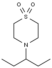 4-(1-ETHYLPROPYL)-1LAMBDA6,4-THIAZINANE-1,1-DIONE Struktur