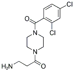 3-AMINO-1-[4-(2,4-DICHLORO-BENZOYL)-PIPERAZIN-1-YL]-PROPAN-1-ONE Struktur