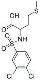 2-[[(3,4-DICHLOROPHENYL)SULFONYL]AMINO]-4-(METHYLTHIO)BUTANOIC ACID Struktur