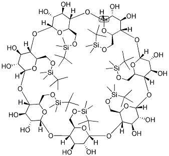 HEPTAKIS-(6-O-TERTBUTYL-DIMETHYLSILYL-BETA-CYCLODEXTRIN) Struktur