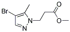 3-(4-BROMO-5-METHYL-PYRAZOL-1-YL)-PROPIONIC ACID METHYL ESTER Struktur