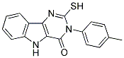 2-MERCAPTO-3-(4-METHYLPHENYL)-3,5-DIHYDRO-4H-PYRIMIDO[5,4-B]INDOL-4-ONE Struktur