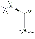 1,5-DI(TERT-BUTYLDIMETHYLSILYL)-1,4-PENTADIYN-3-OL Struktur