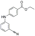 4-(3-CYANO-PHENYLAMINO)-BENZOIC ACID ETHYL ESTER Struktur