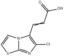 3-(6-氯咪唑并[2,1-B]噻唑-5-基)丙烯酸, 568567-09-9, 結(jié)構(gòu)式