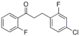 3-(4-CHLORO-2-FLUOROPHENYL)-2'-FLUOROPROPIOPHENONE Struktur