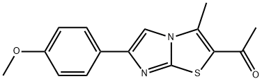 1-[6-(4-METHOXYPHENYL)-3-METHYLIMIDAZO[2,1-B][1,3]THIAZOL-2-YL]-1-ETHANONE Struktur