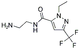 2-ETHYL-5-TRIFLUOROMETHYL-2 H-PYRAZOLE-3-CARBOXYLIC ACID (2-AMINO-ETHYL)-AMIDE Struktur