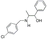 2-((4-CHLOROBENZYL)AMINO)-1-PHENYLPROPAN-1-OL Struktur