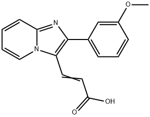 3-[2-(3-METHOXY-PHENYL)-IMIDAZO[1,2-A]-PYRIDIN-3-YL]-ACRYLIC ACID Struktur