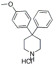 4-(4-METHOXYPHENYL)-4-PHENYLPIPERIDINE HYDROCHLORIDE Struktur