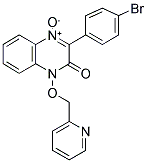 3-(4-BROMOPHENYL)-1-(PYRIDIN-2-YLMETHOXY)QUINOXALIN-2(1H)-ONE 4-OXIDE Struktur