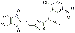 (E)-3-(2-CHLORO-5-NITROPHENYL)-2-(4-[2-(1,3-DIOXO-1,3-DIHYDRO-2H-ISOINDOL-2-YL)ETHYL]-1,3-THIAZOL-2-YL)-2-PROPENENITRILE Struktur