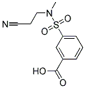 3-[(2-CYANO-ETHYL)-METHYL-SULFAMOYL]-BENZOIC ACID Struktur