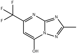 2-METHYL-5-(TRIFLUOROMETHYL)[1,2,4]TRIAZOLO[1,5-A]PYRIMIDIN-7-OL Struktur