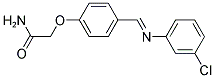 2-(4-(((3-CHLOROPHENYL)IMINO)METHYL)PHENOXY)ACETAMIDE Struktur