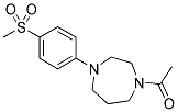 1-ACETYL-4-[4-(METHYLSULFONYL)PHENYL]-1,4-DIAZEPANE Struktur