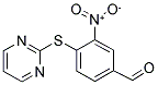 3-NITRO-4-(PYRIMIDIN-2-YLSULFANYL)-BENZALDEHYDE Struktur