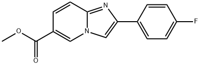 METHYL 2-(4-FLUOROPHENYL)IMIDAZO[1,2-A]PYRIDINE-6-CARBOXYLATE Struktur