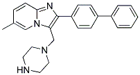 2-BIPHENYL-4-YL-6-METHYL-3-PIPERAZIN-1-YLMETHYL-IMIDAZO[1,2-A]PYRIDINE Struktur