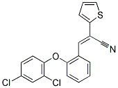 (E)-3-[2-(2,4-DICHLOROPHENOXY)PHENYL]-2-(2-THIENYL)-2-PROPENENITRILE Struktur