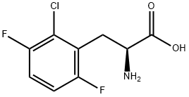 2-CHLORO-3,6-DIFLUORO-DL-PHENYLALANINE Struktur