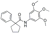 (PHENYLCYCLOPENTYL)-N-(3,4,5-TRIMETHOXYPHENYL)FORMAMIDE Struktur