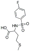 2-[[(4-FLUOROPHENYL)SULFONYL]AMINO]-4-(METHYLTHIO)BUTANOIC ACID Struktur