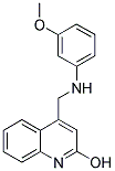 4-[(3-METHOXY-PHENYLAMINO)-METHYL]-QUINOLIN-2-OL Struktur