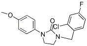 1-(2-CHLORO-4-FLUOROBENZYL)-3-(4-METHOXYPHENYL)IMIDAZOLIDIN-2-ONE Struktur